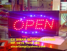 Lampu Display LED Sign OPEN